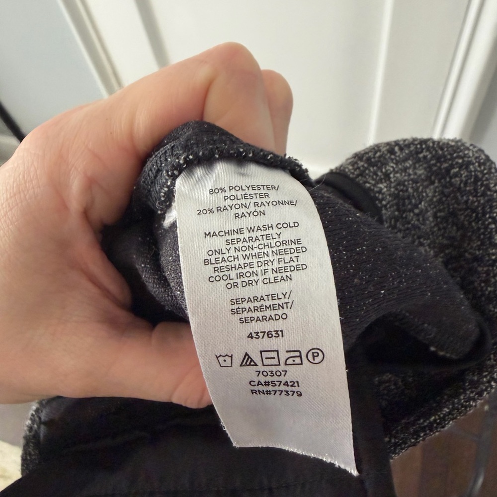 Ann Taylor Charcoal Wide-Leg Cropped Pants - Picture 5 of 5